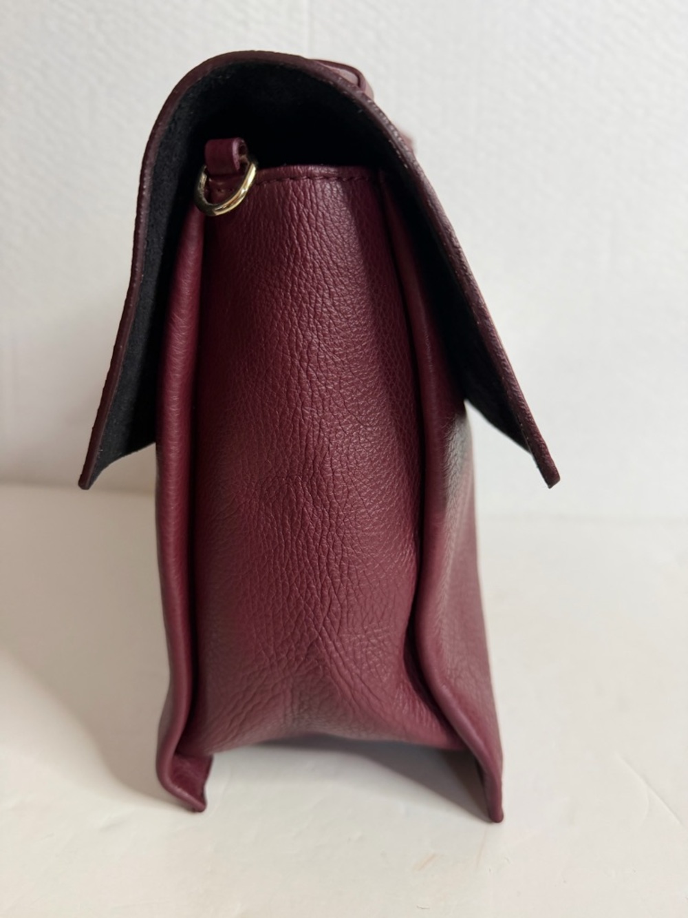 NWT Lia Numa Italian pebbled leather top handle bag - Picture 4 of 12